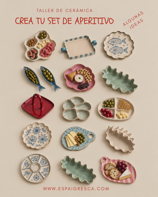 TALLER DE CERÁMICA CREA TU SET DE APERITIVO (55€)
